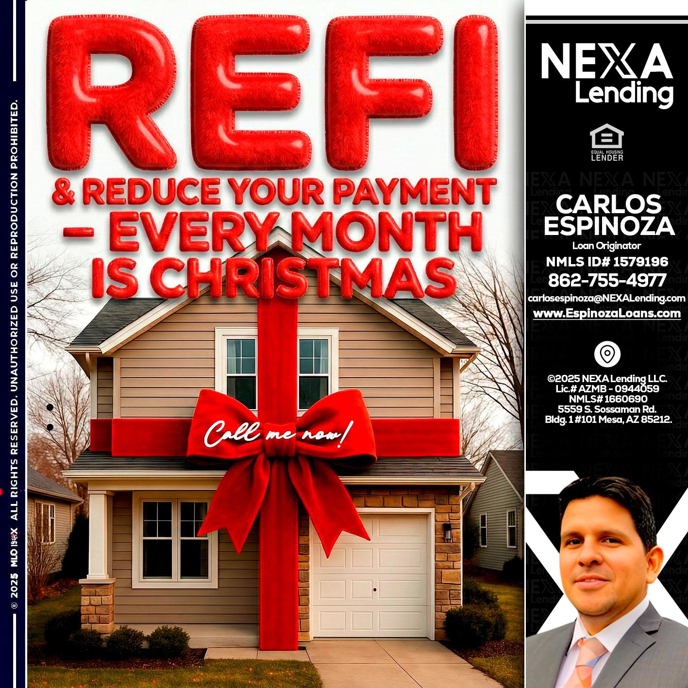 REFI - Carlos Espinoza -Mortgage Loan Originator
