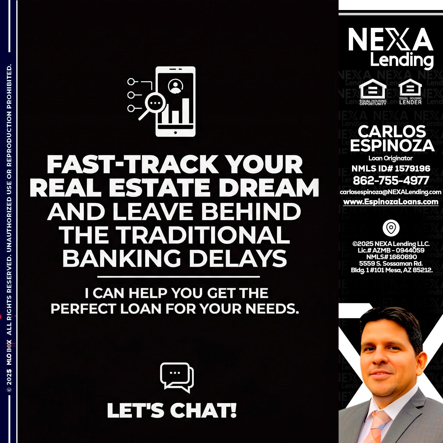 FAST TRACK - Carlos Espinoza -Mortgage Loan Originator