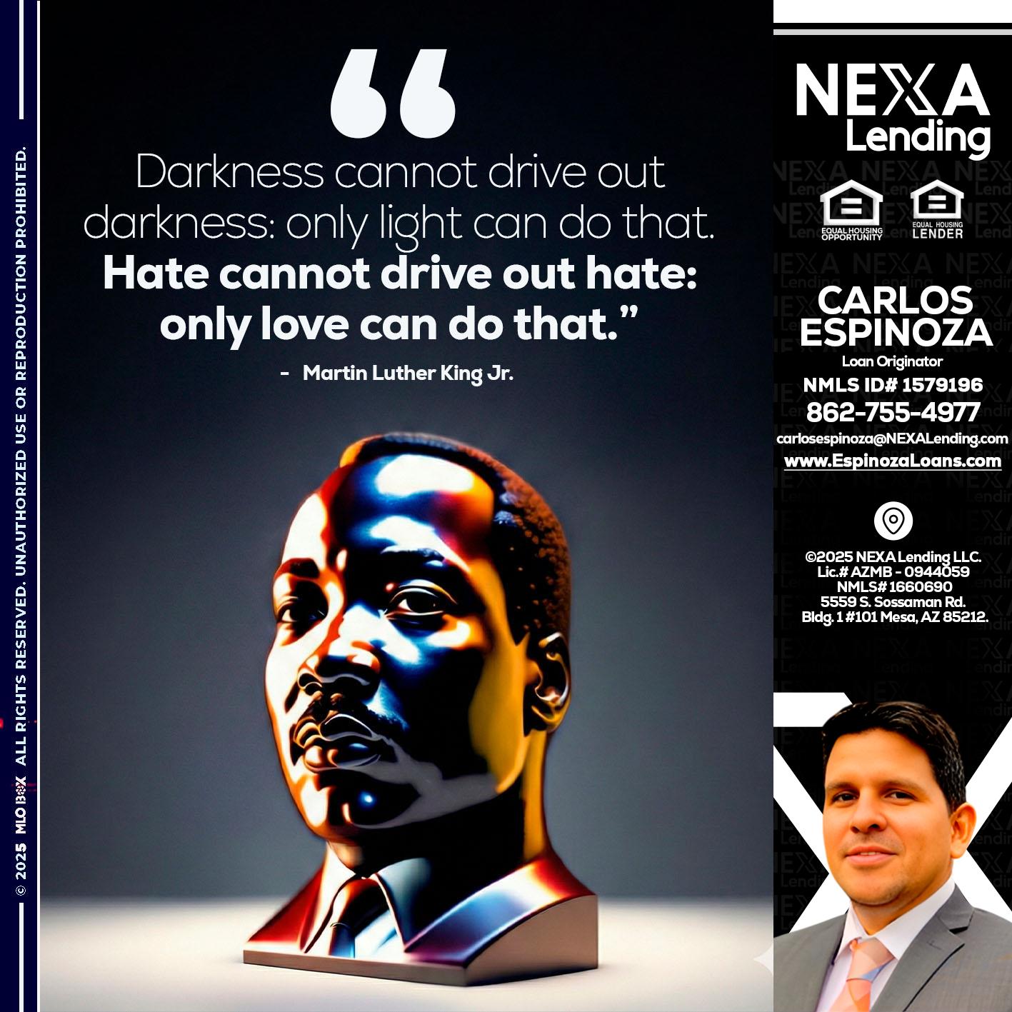 MLK 2026 - Carlos Espinoza -Mortgage Loan Originator