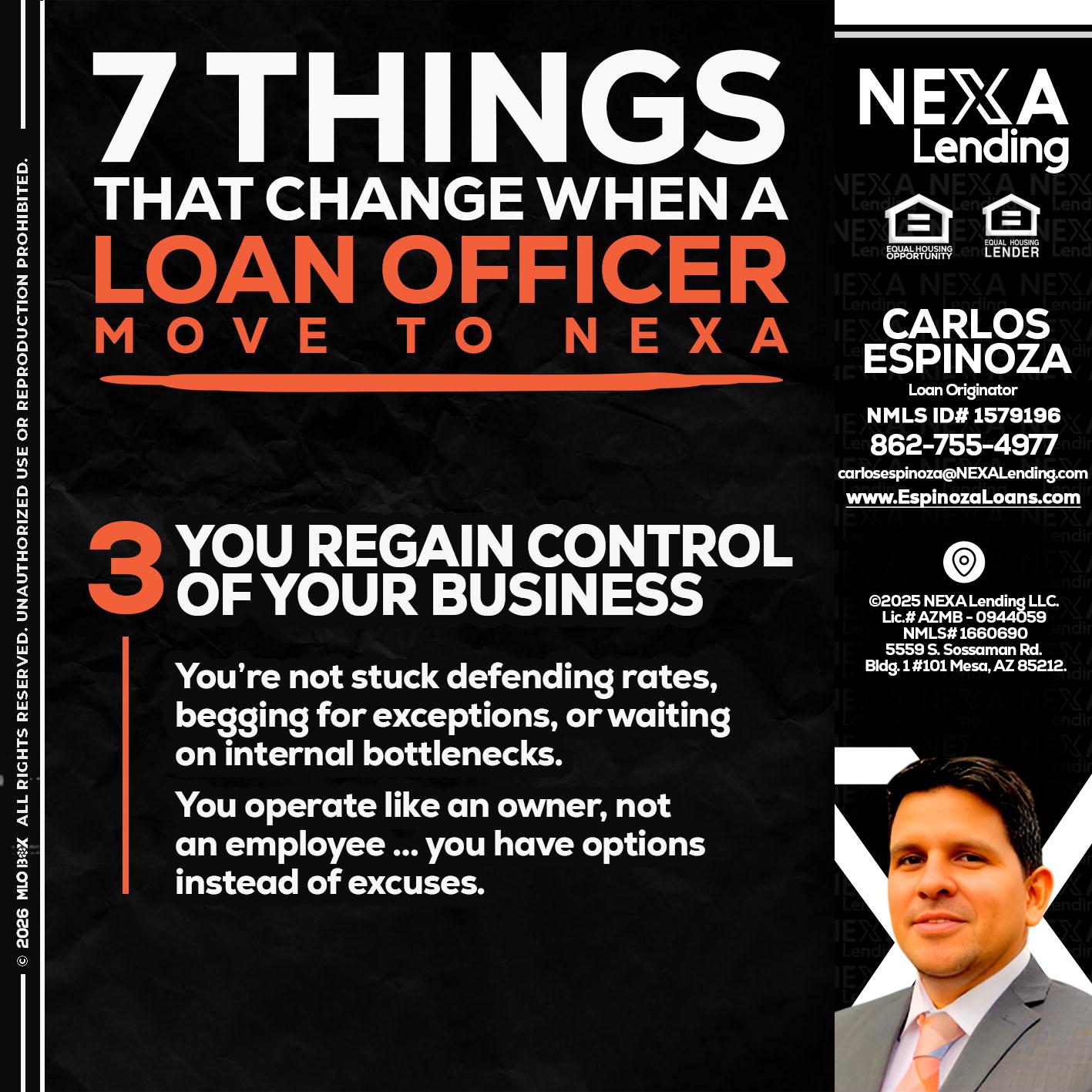 7 things (3) - Carlos Espinoza -Mortgage Loan Originator