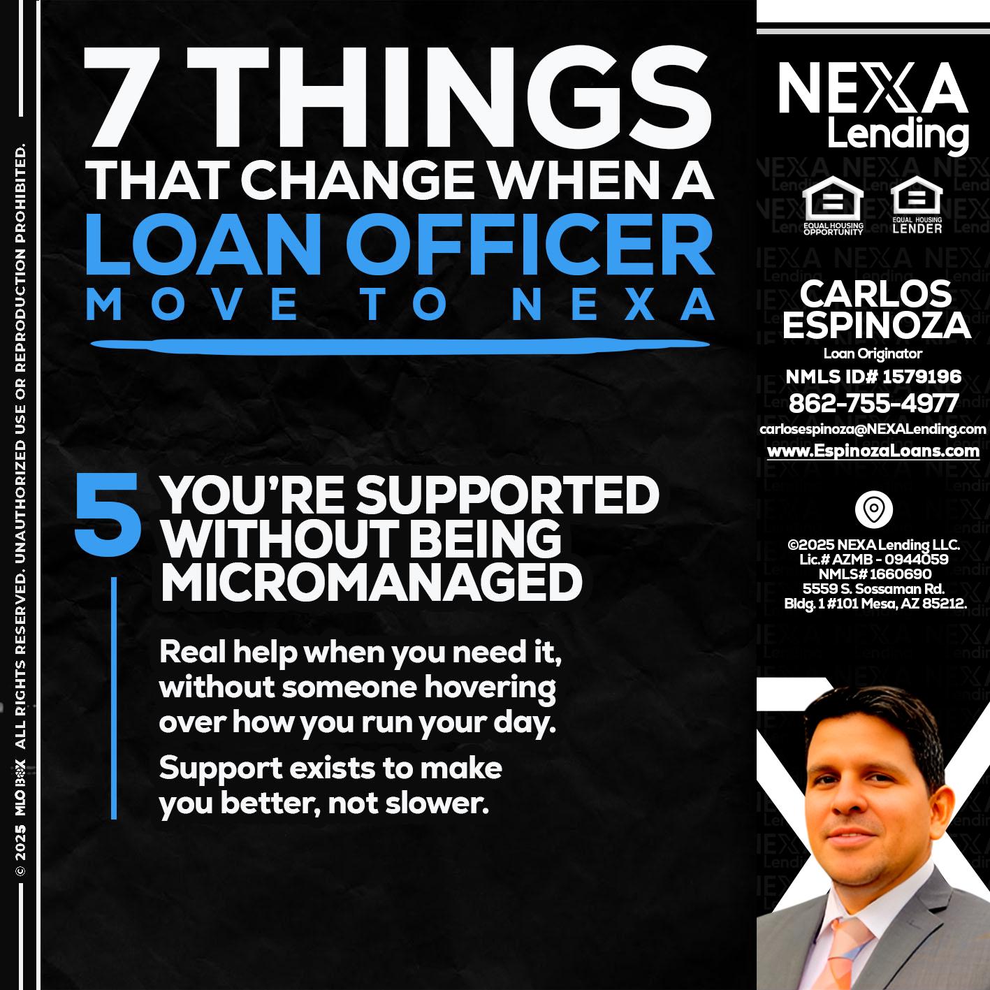 7 THINGS (5) - Carlos Espinoza -Mortgage Loan Originator