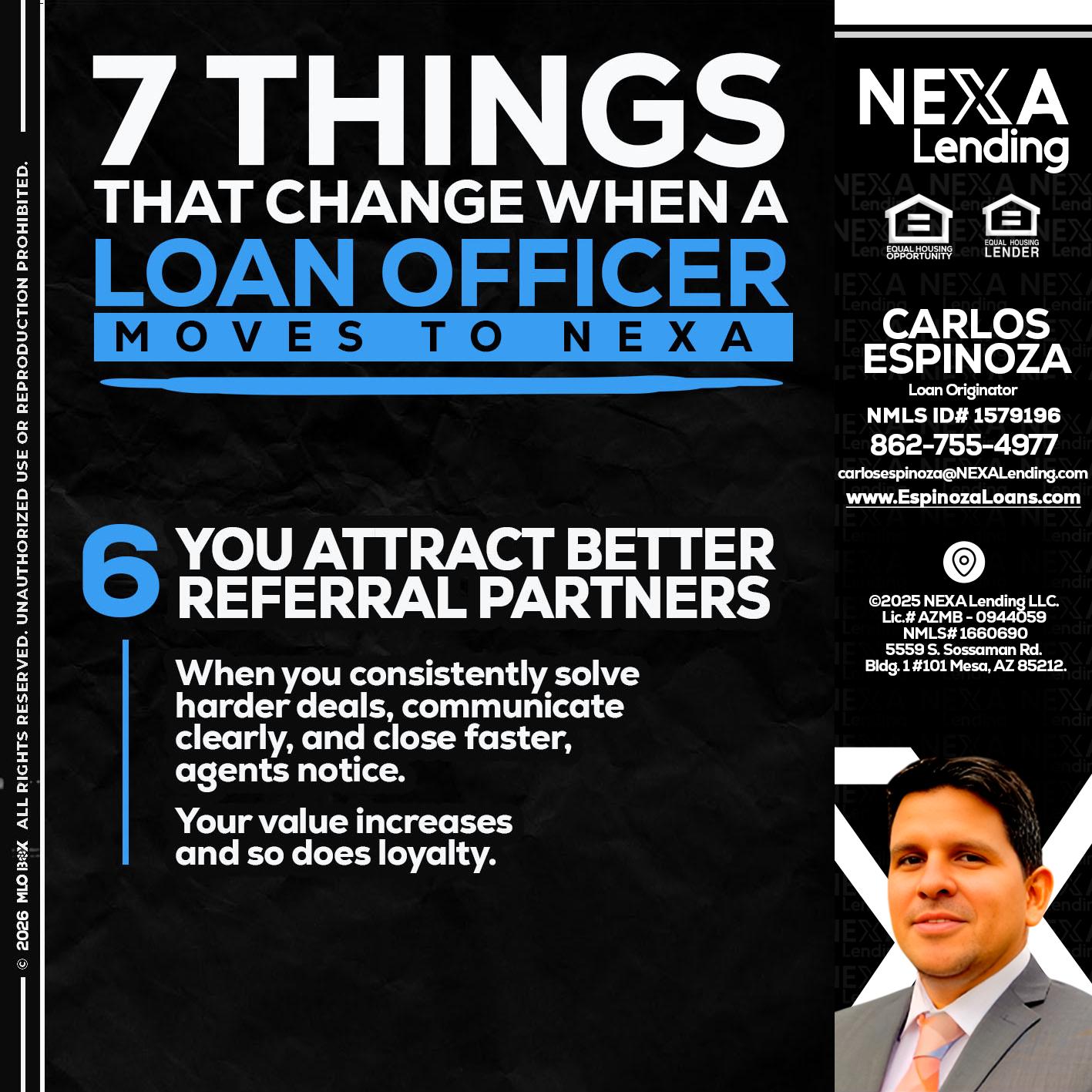 7 THINGS (6) - Carlos Espinoza -Mortgage Loan Originator