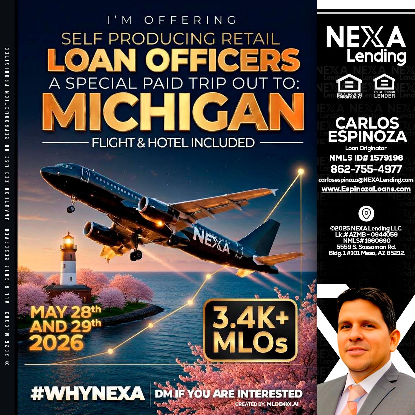 MICHIGAN TRIP - Carlos Espinoza -Mortgage Loan Originator