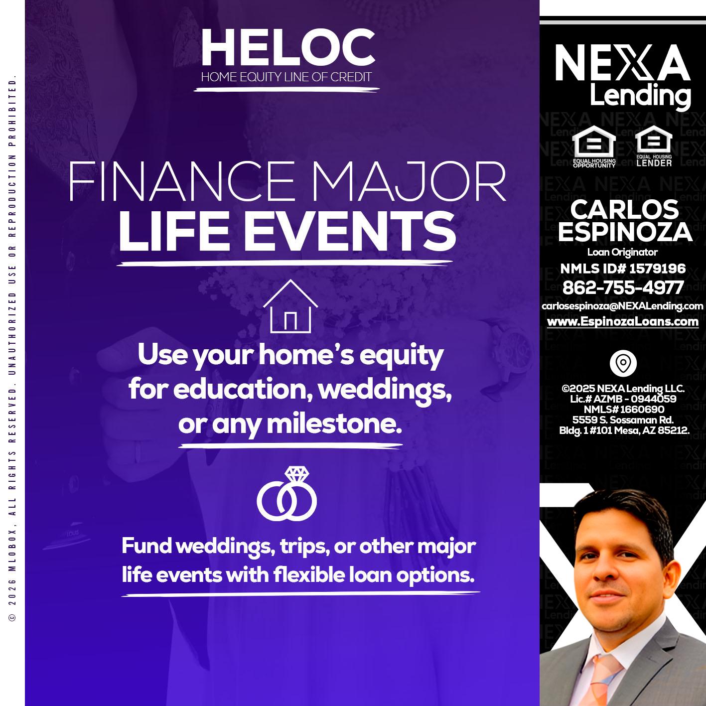 HELOC - Carlos Espinoza -Mortgage Loan Originator