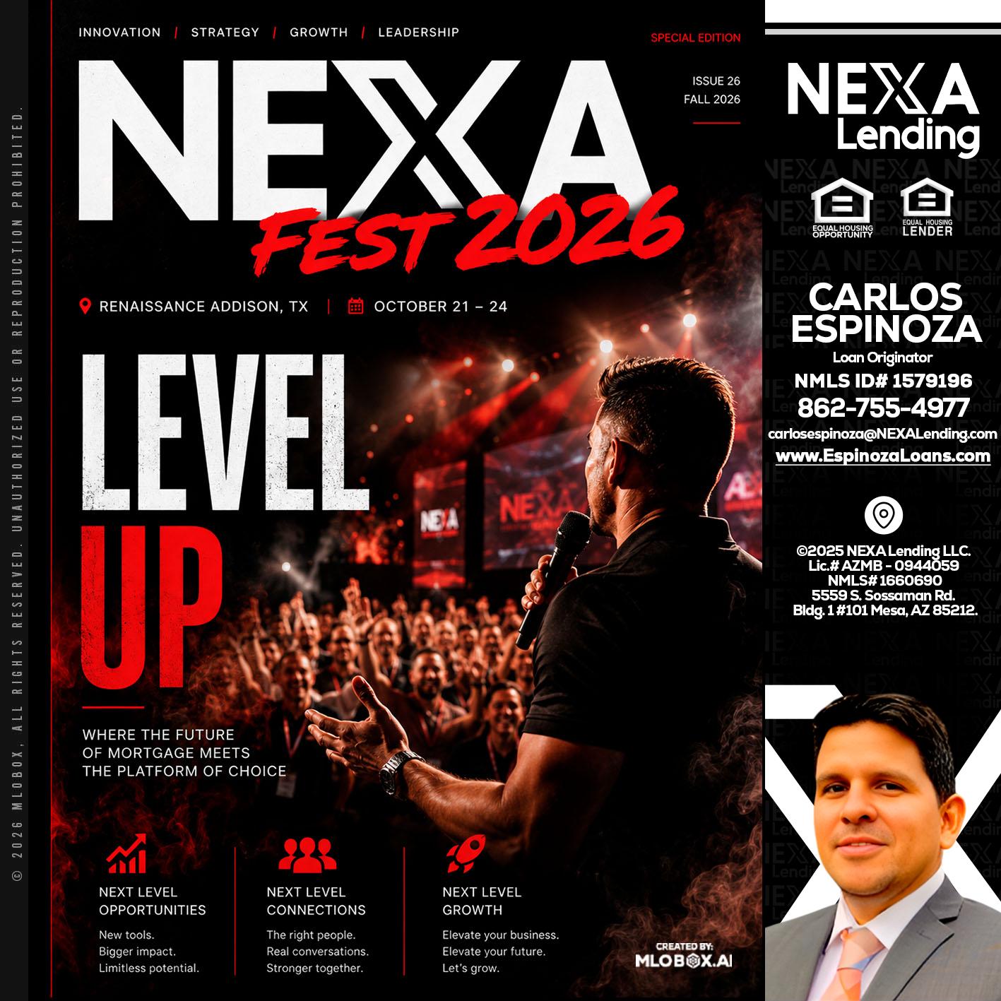 NEXA FEST 2026 - Carlos Espinoza -Mortgage Loan Originator