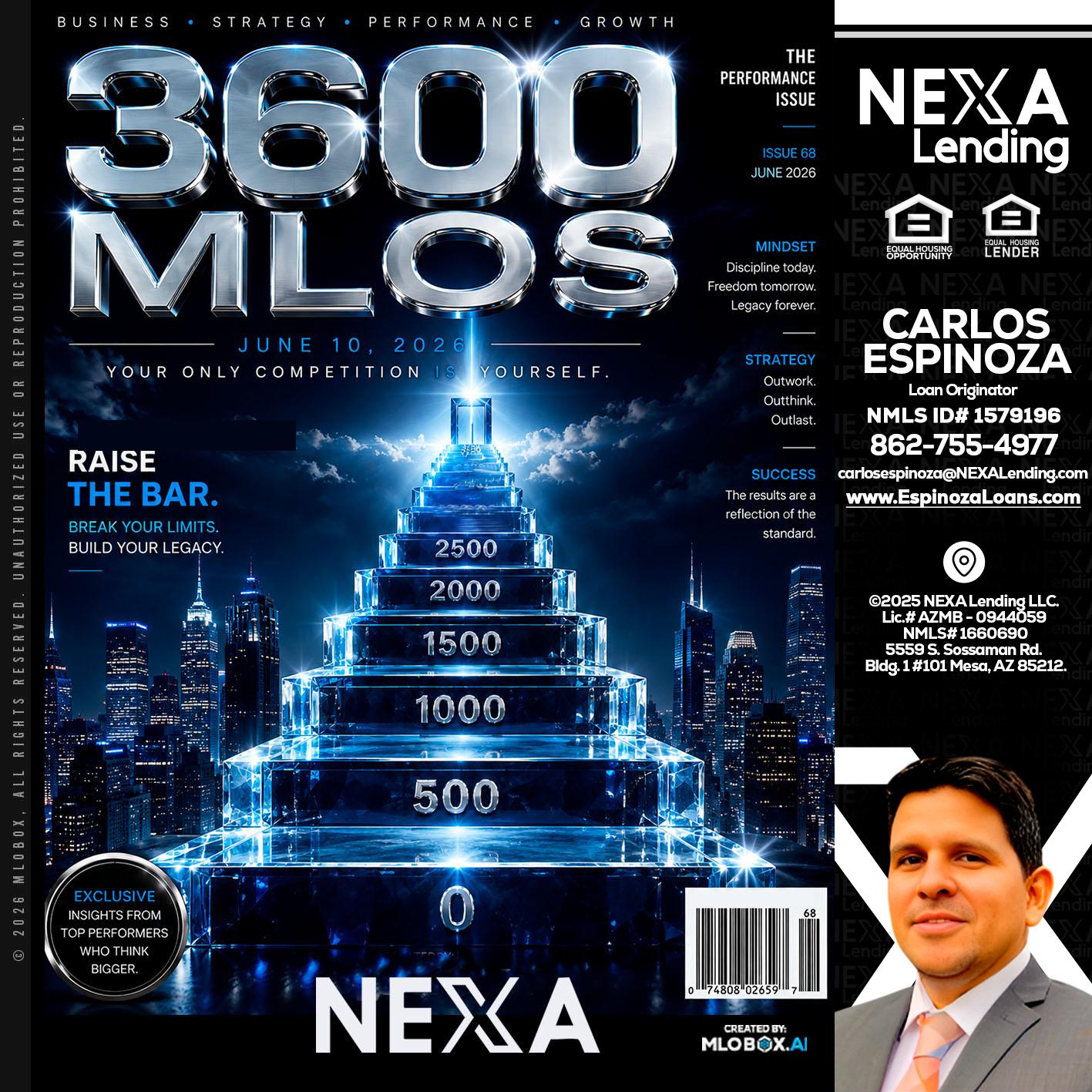 3600 MLOs - Carlos Espinoza -Mortgage Loan Originator