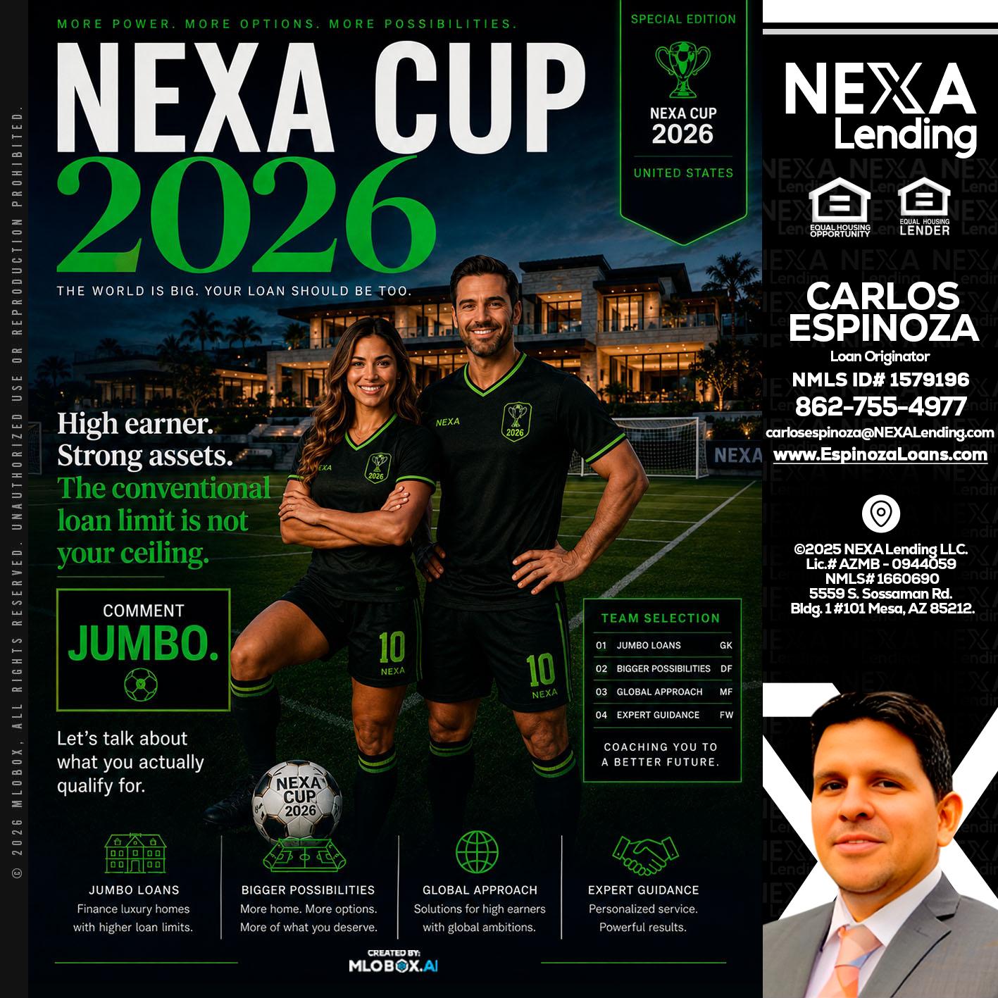 NEXA CUP 2026 - Carlos Espinoza -Mortgage Loan Originator
