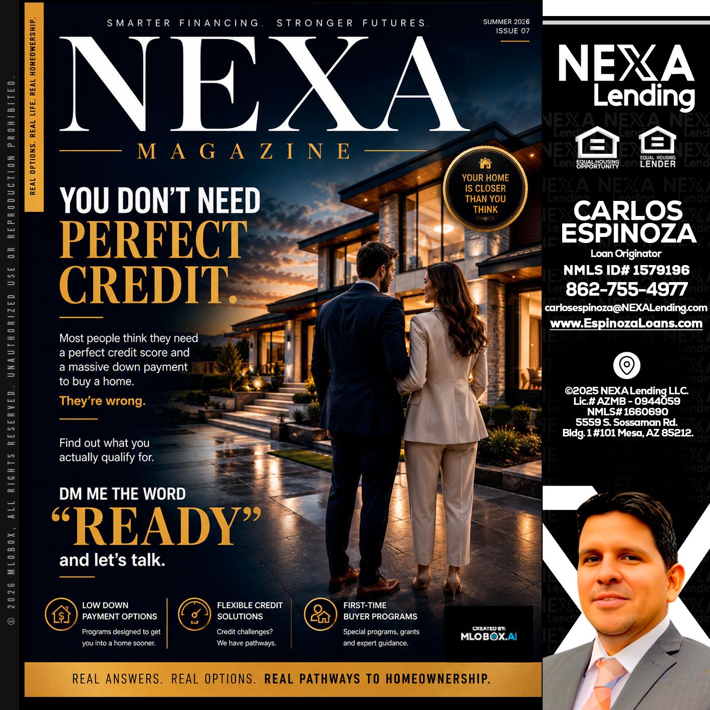 NEXA MAGAZINE - Carlos Espinoza -Mortgage Loan Originator