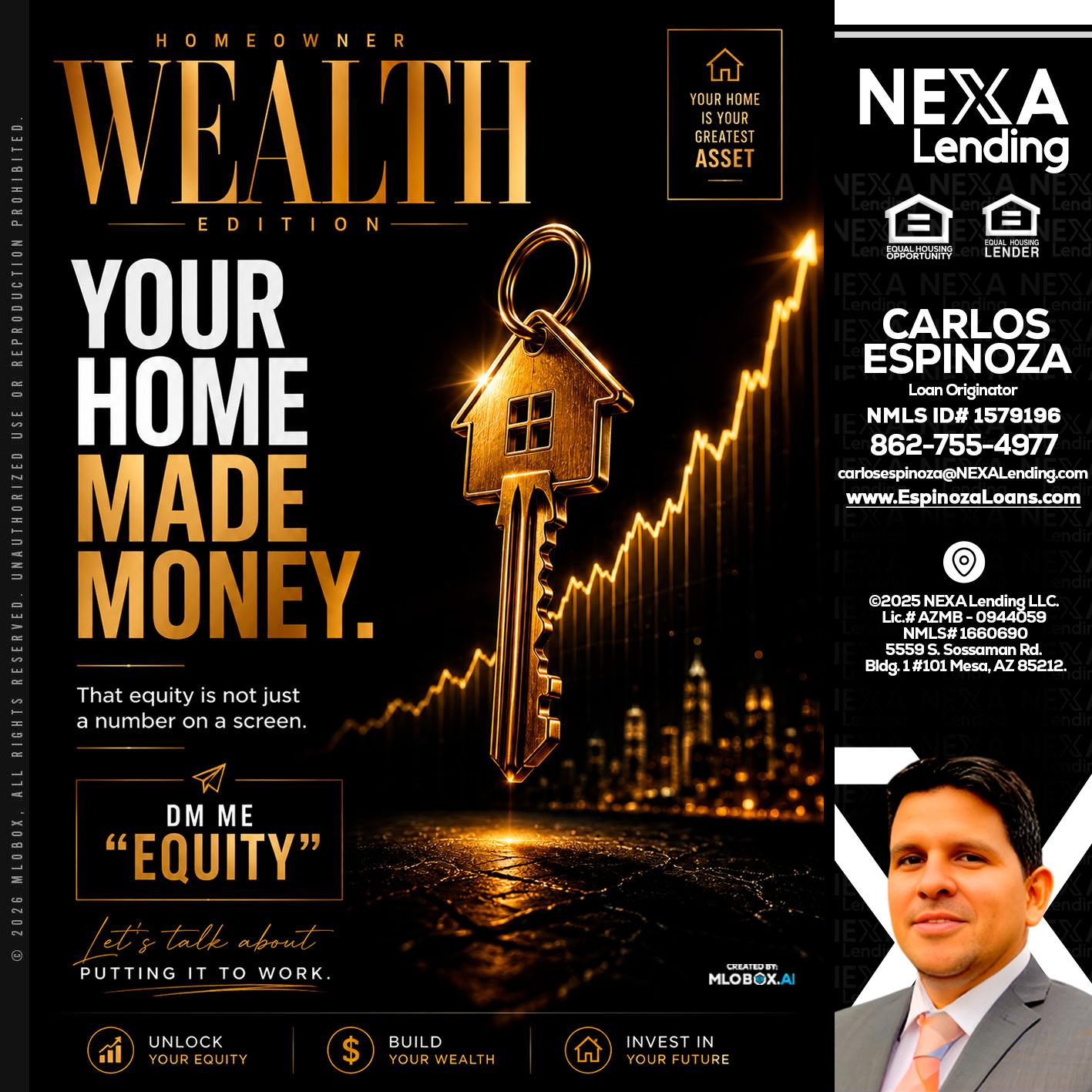 YOUR HOME MADE - Carlos Espinoza -Mortgage Loan Originator