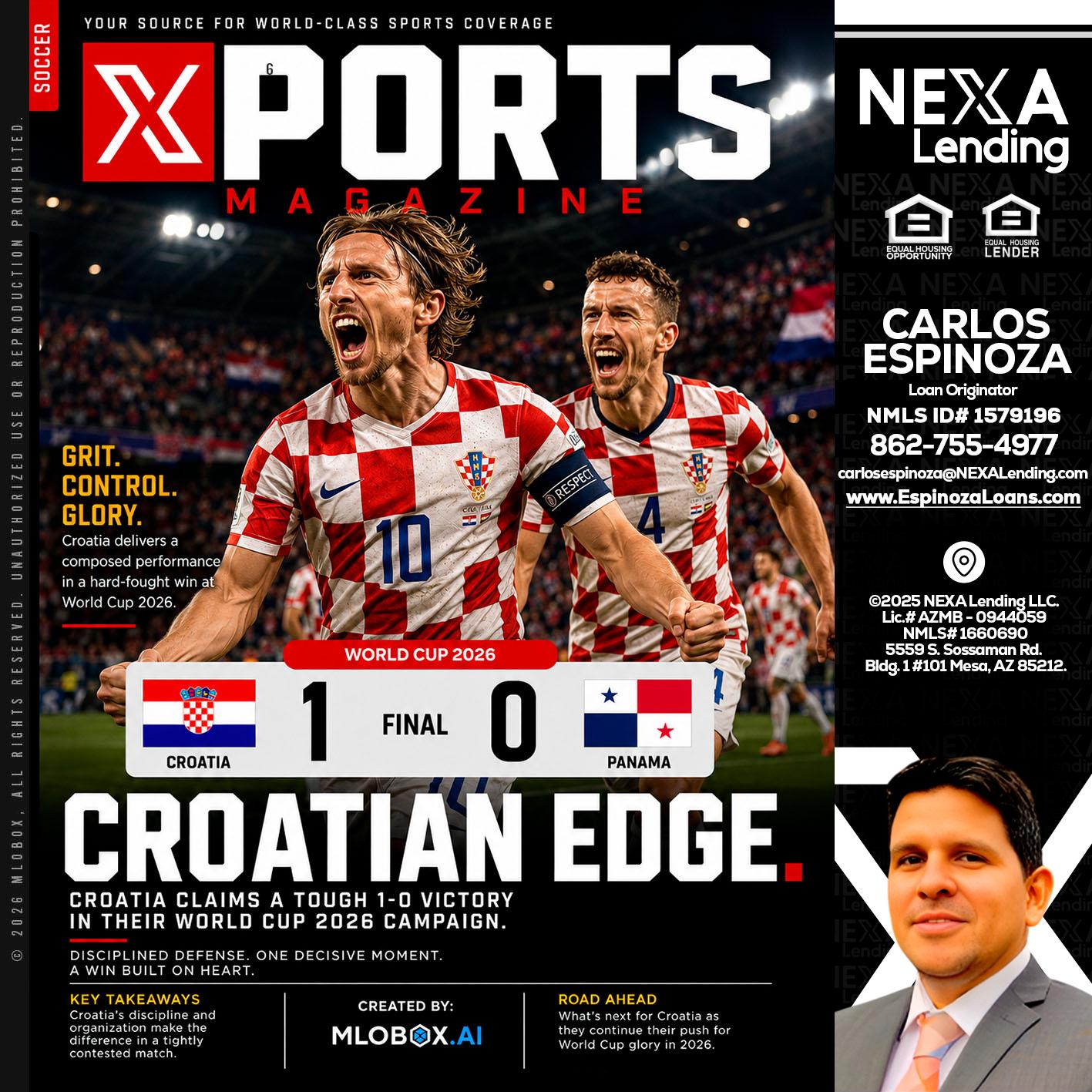 CROATIA 1-0 PANAMA - Carlos Espinoza -Mortgage Loan Originator