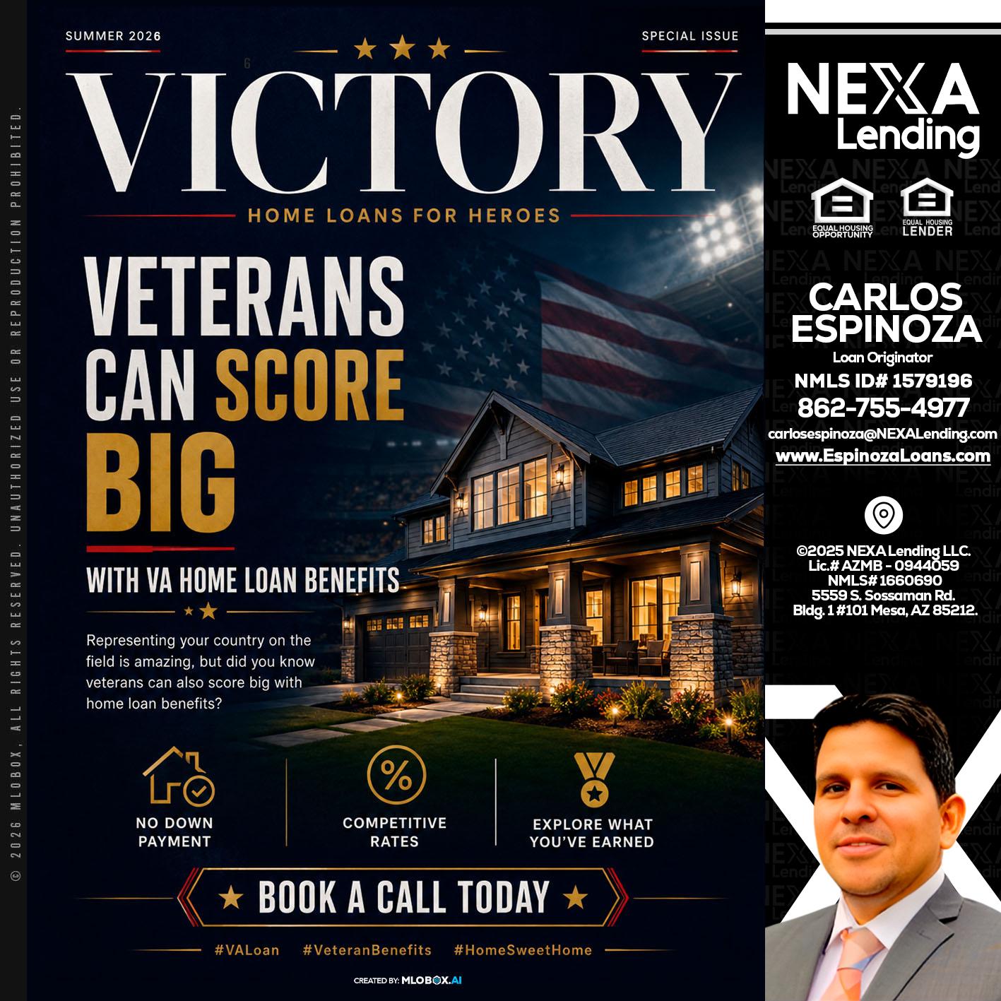 VICTORY - Carlos Espinoza -Mortgage Loan Originator