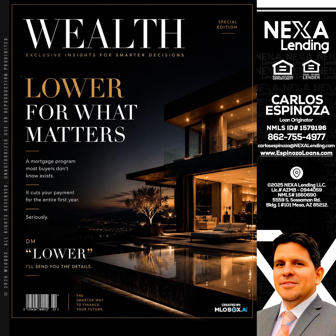 WEALTH - Carlos Espinoza -Mortgage Loan Originator