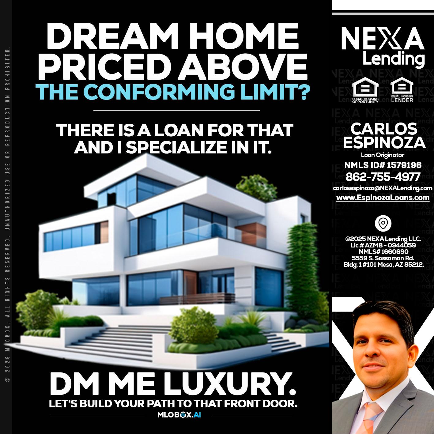 DREAM HOME - Carlos Espinoza -Mortgage Loan Originator
