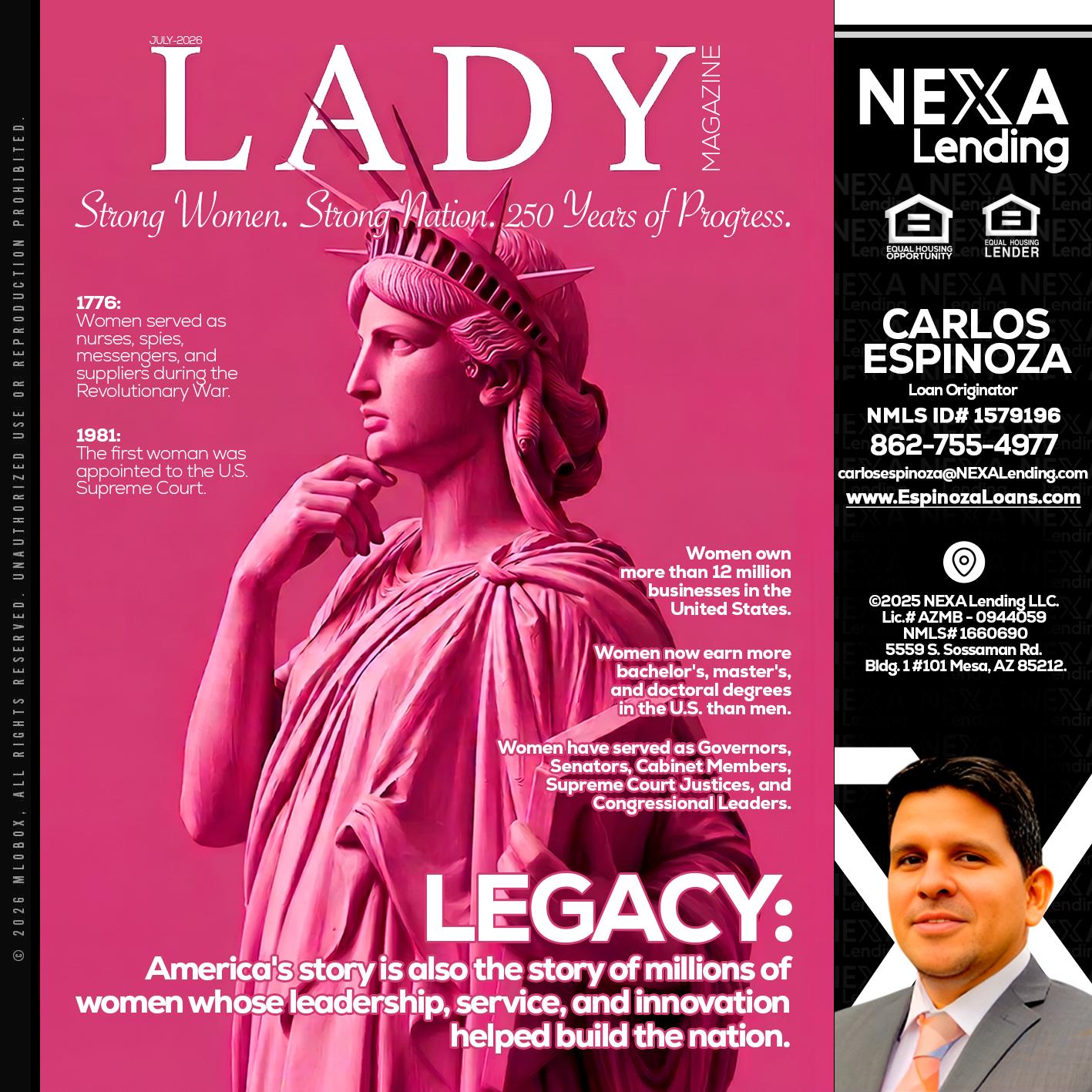 LADY LIBERTY! - Carlos Espinoza -Mortgage Loan Originator