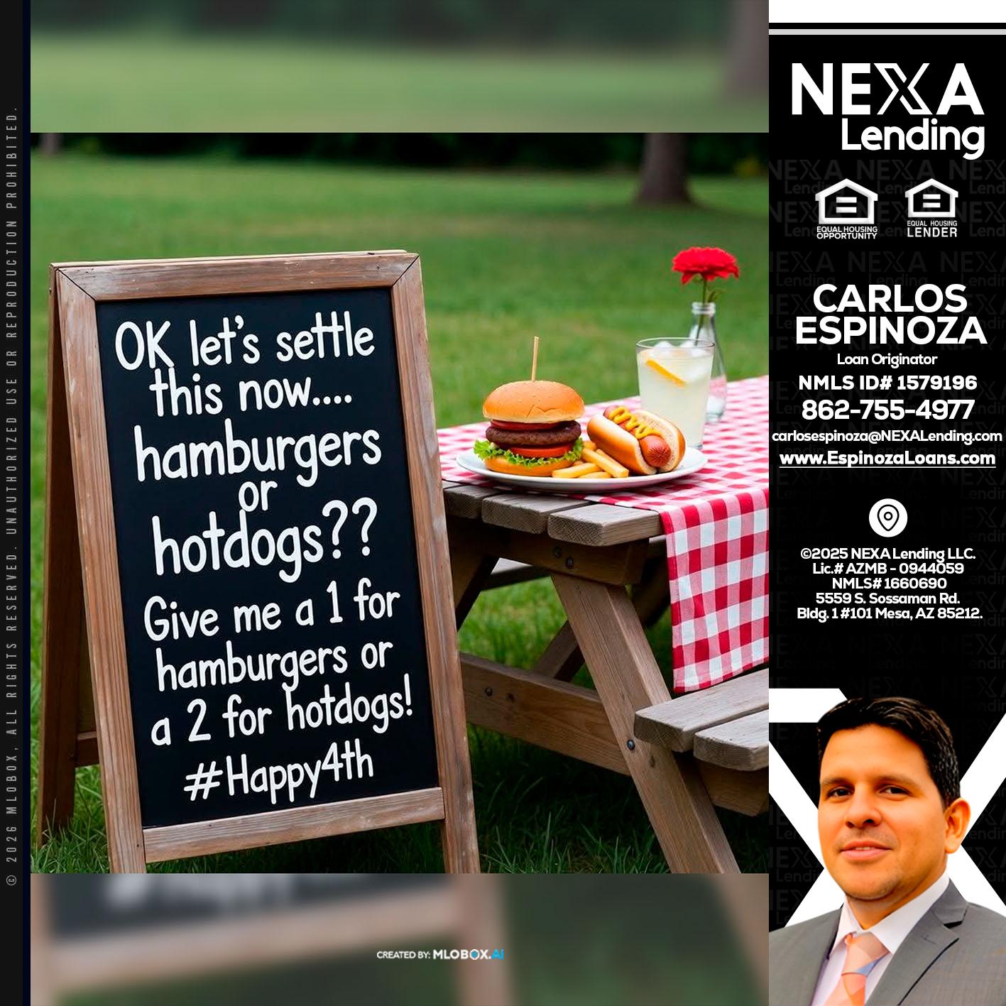 let settle this - Carlos Espinoza -Mortgage Loan Originator