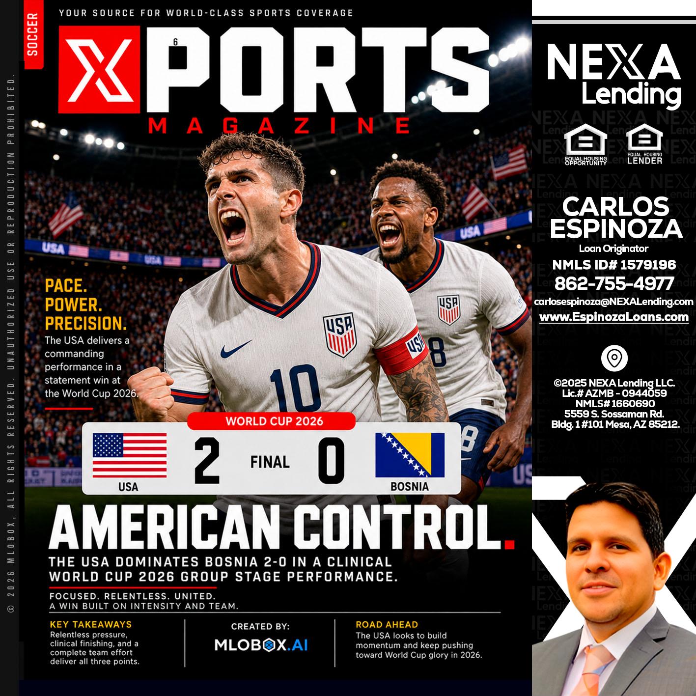 AMERICAN CONTROL - Carlos Espinoza -Mortgage Loan Originator
