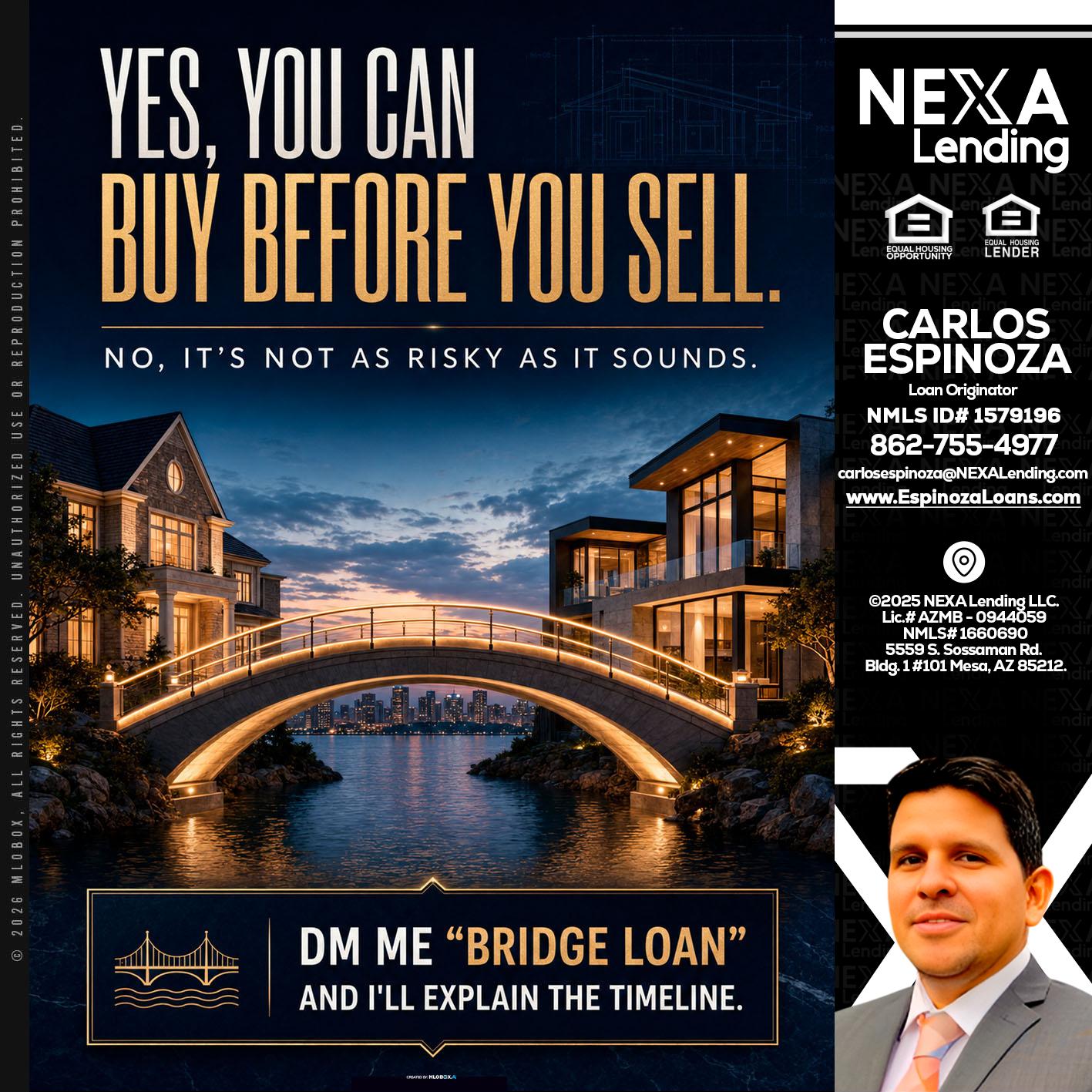 YES, YOU CAN - Carlos Espinoza -Mortgage Loan Originator