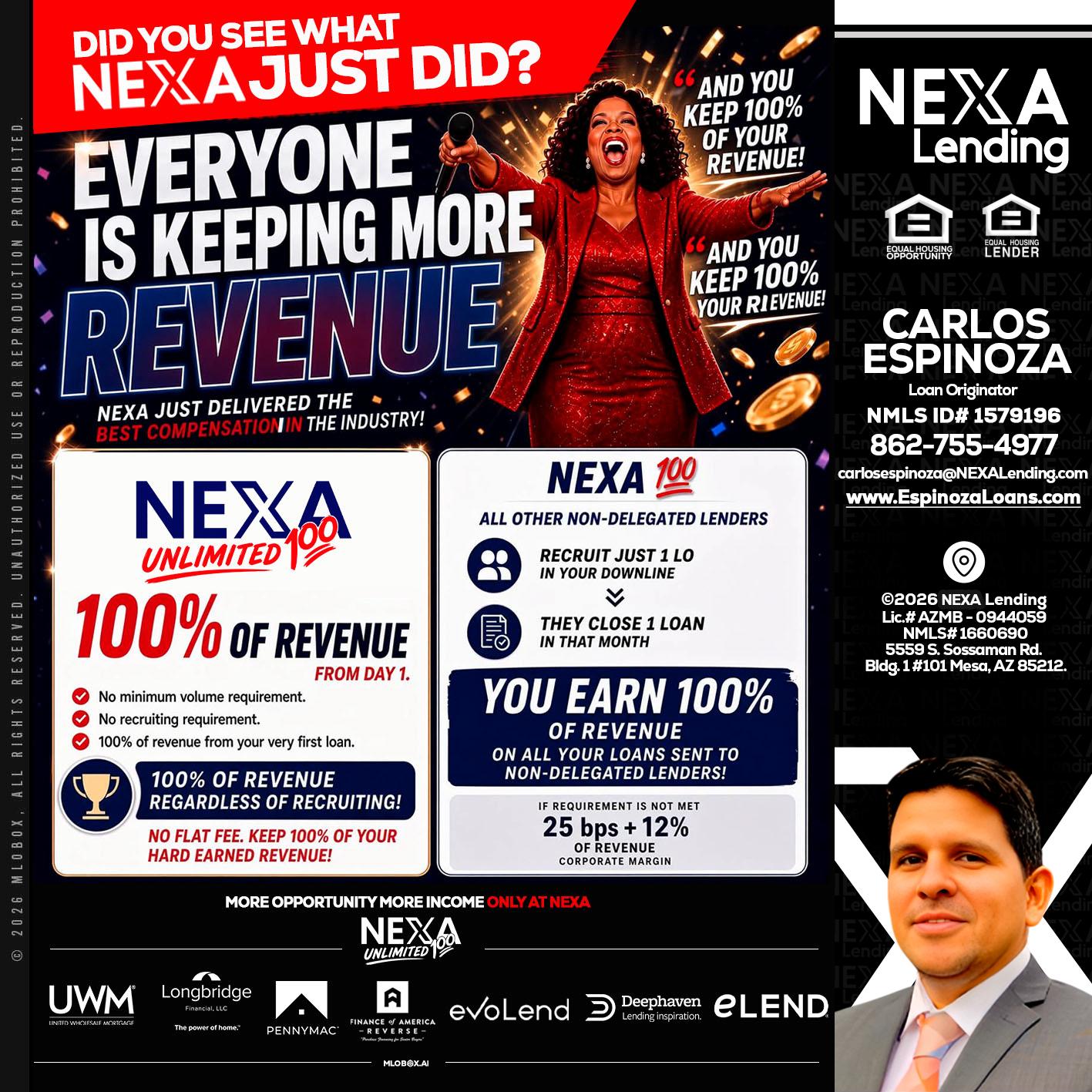 EVERYONE IS KEEPING - Carlos Espinoza -Mortgage Loan Originator
