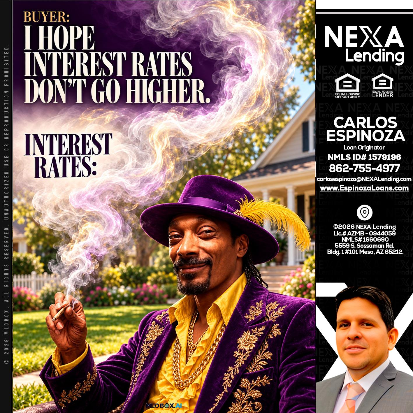 I HOPE RATES - Carlos Espinoza -Mortgage Loan Originator