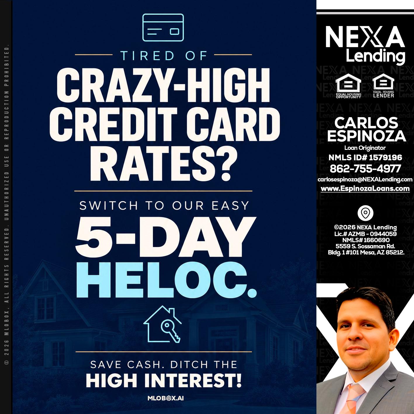 crazy high - Carlos Espinoza -Mortgage Loan Originator