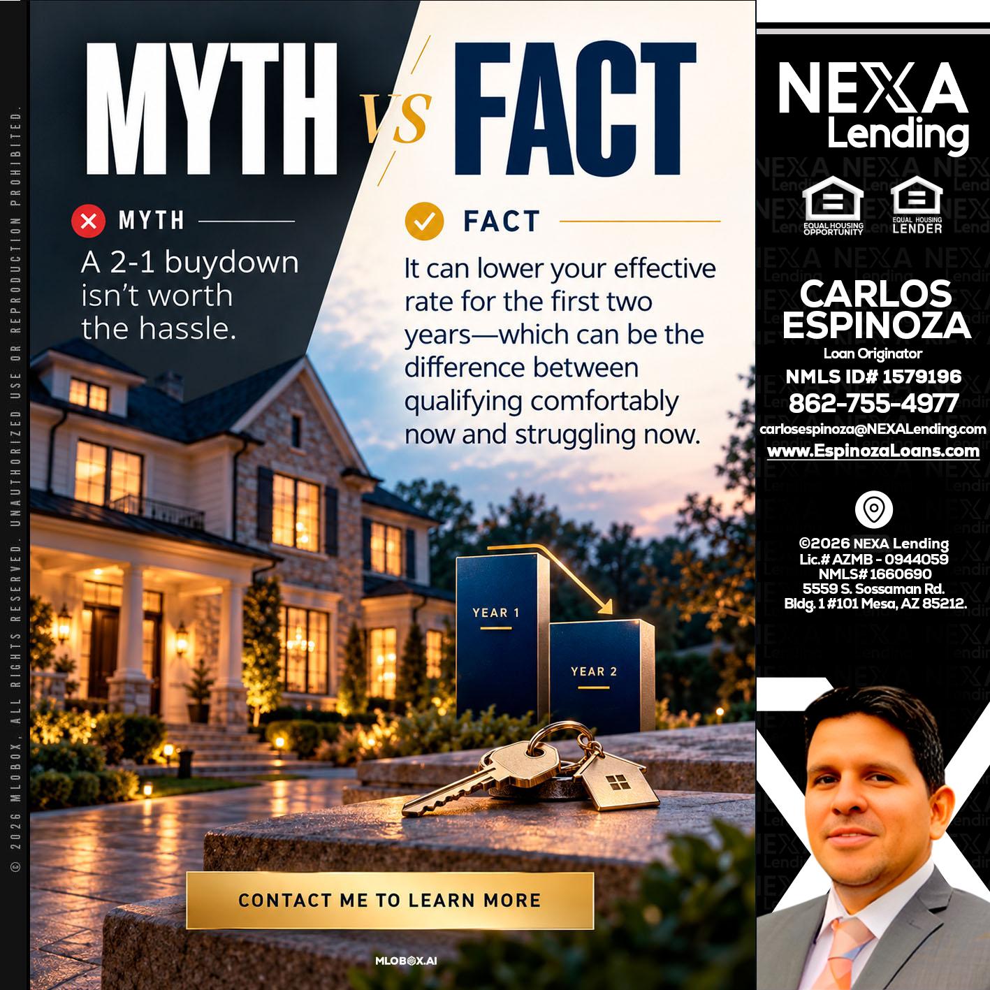 MYTH VS FACT - Carlos Espinoza -Mortgage Loan Originator