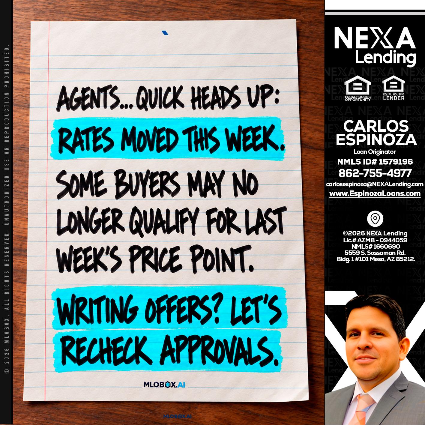 AGENTS - Carlos Espinoza -Mortgage Loan Originator