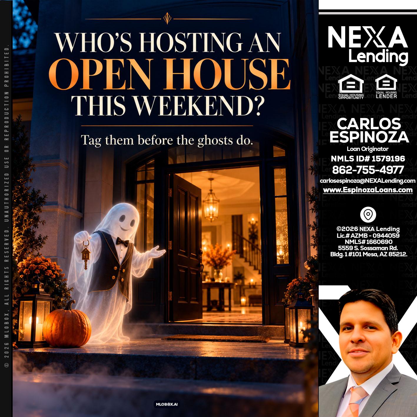 WHO IS HOSTING? - Carlos Espinoza -Mortgage Loan Originator